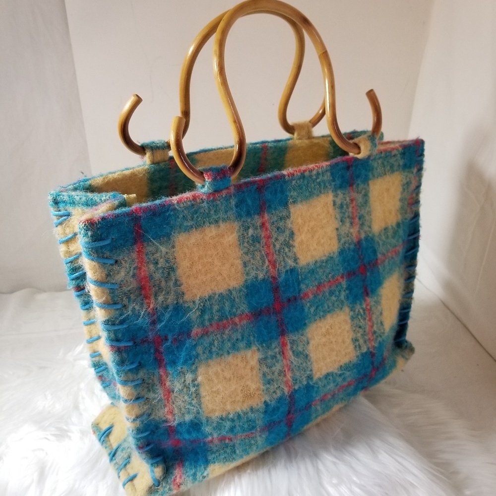 Samantha Thavasa Purse Authentic Plaid Handbag - Picture 4 of 8